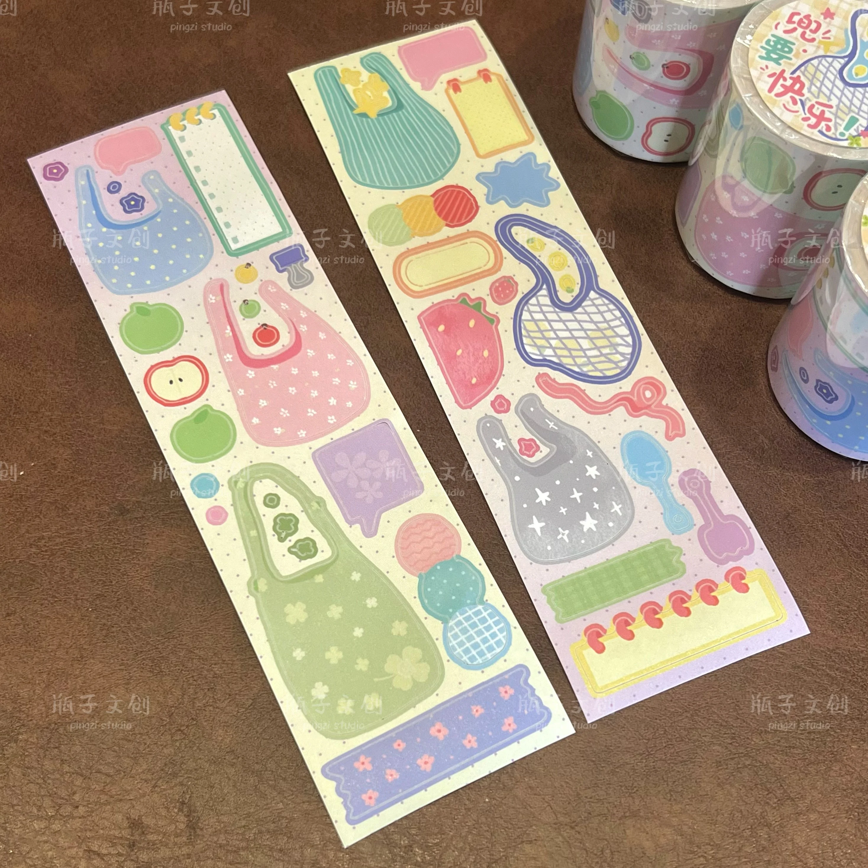 

Bottle Pocket To Be Happy, Salt Is Cute, Style Can Be Written, Sticker Roll, Salt Notebook Tape, Sticker Material