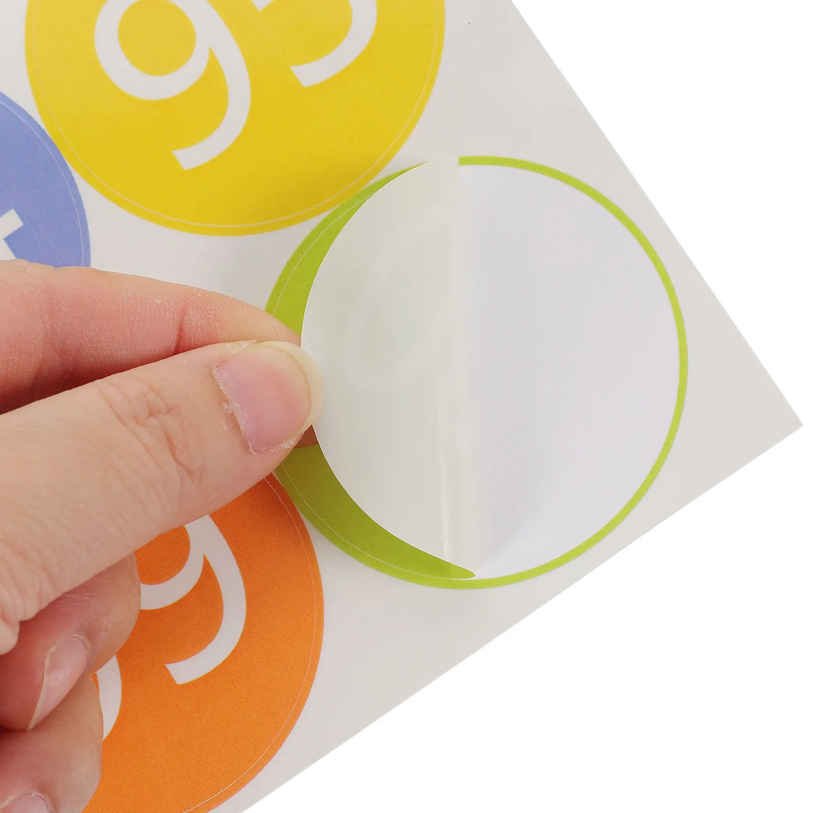 

100 Pcs Number Label Sticker Labels for Classroom Stickers Consecutive Color Labeling