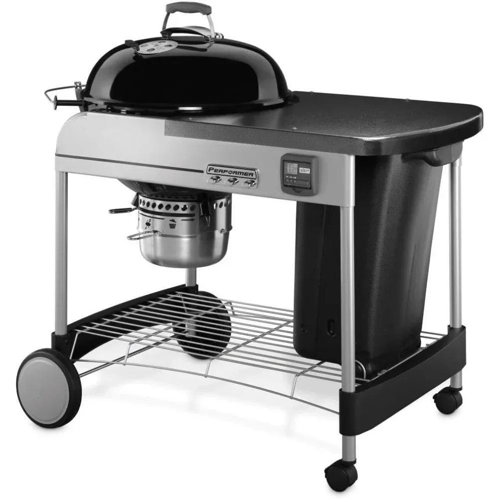 

Premium Charcoal Grill, 22-Inch, Black, Porcelain-enameled Lid and Bowl Retain Heat, and Won’t Rust or Peel, BBQ Grills