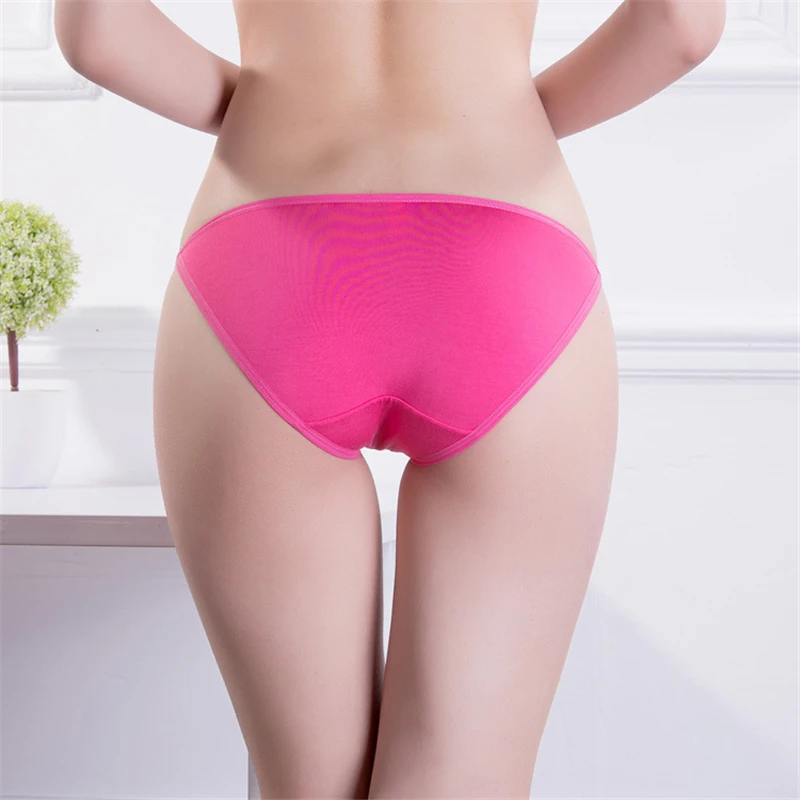 Пикантные Для женщин трусики нижнее белье T-back Модальные супер Low Rise Thong девушки нижнее белье дамы трусы Мягкий хлопок промежности 1 шт