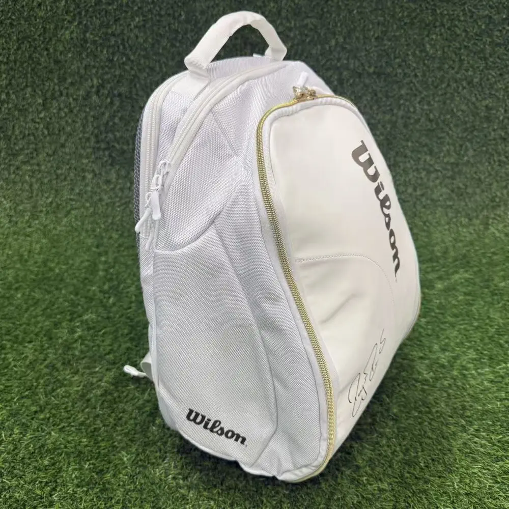Wilson New Multi-function Tennis Backpack Tennis Bag 2-3 Rackets Bag Badminton Package Tennis Racquet Backpack Platinum Style