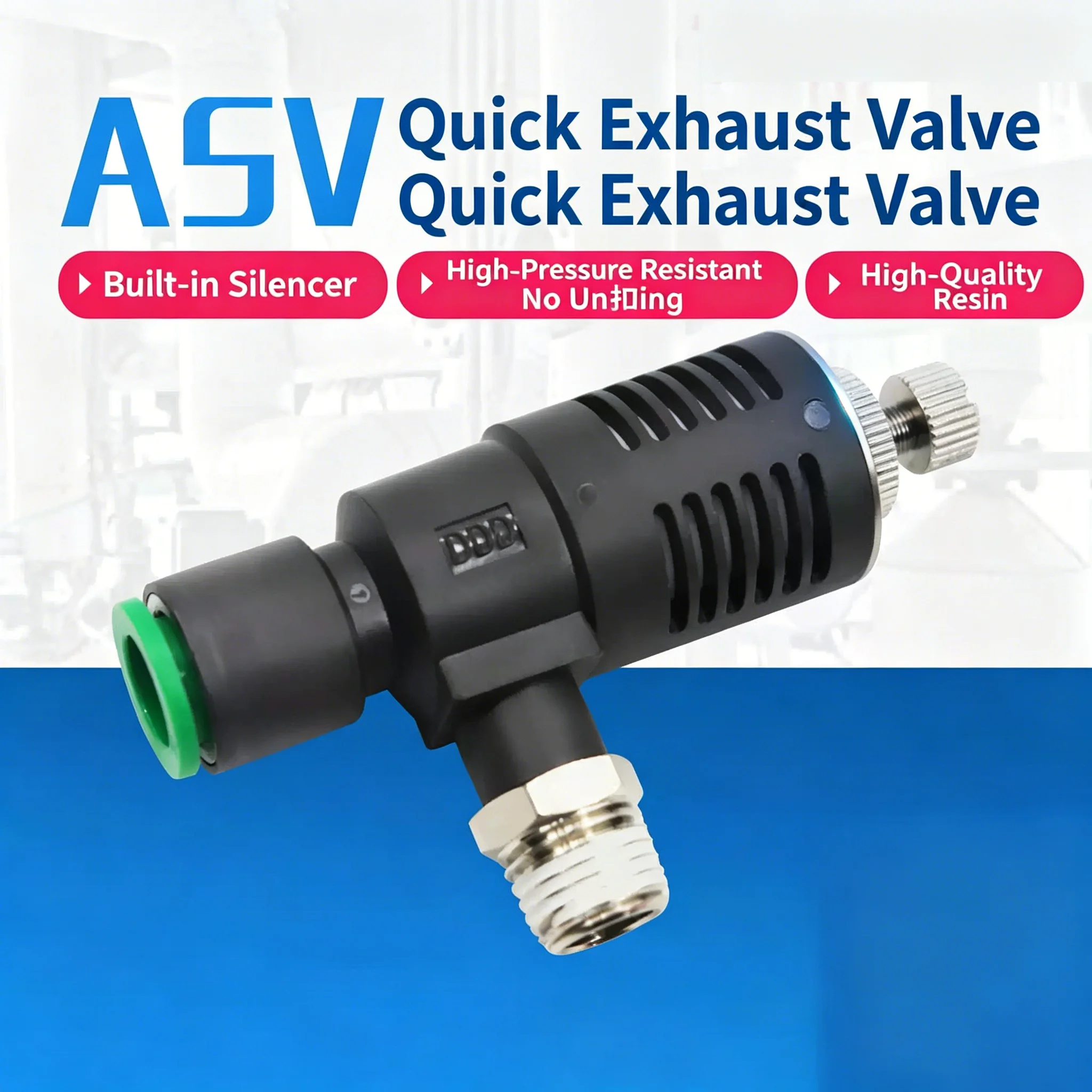ASV310F-01-06S Quick Exhaust Throttle Valve ASV410F-02-08S/ASV510F-03-10S