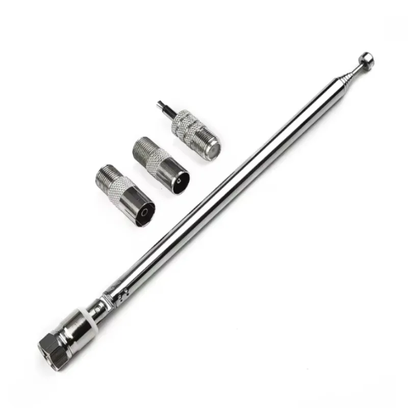 Telescopic DAB FM Radio Aerial Adapter HiFi AV Receiver Mini System Aerial Antenna Length F-male Connector Radio Accessorie 2026