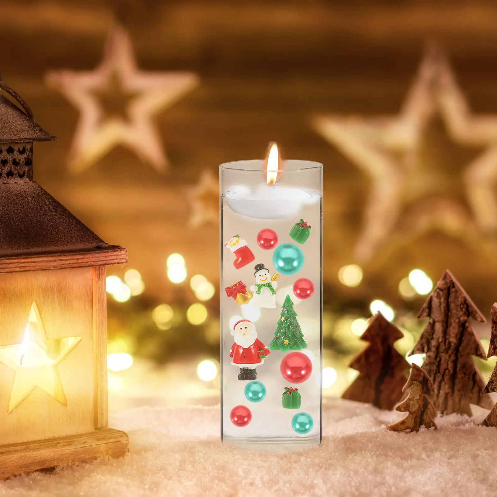 

1Set Snowman Pearl Vase Filler Decorative Floating Beads Acrylic Vase Decorations for Wedding Birthday Party Beads for Vases