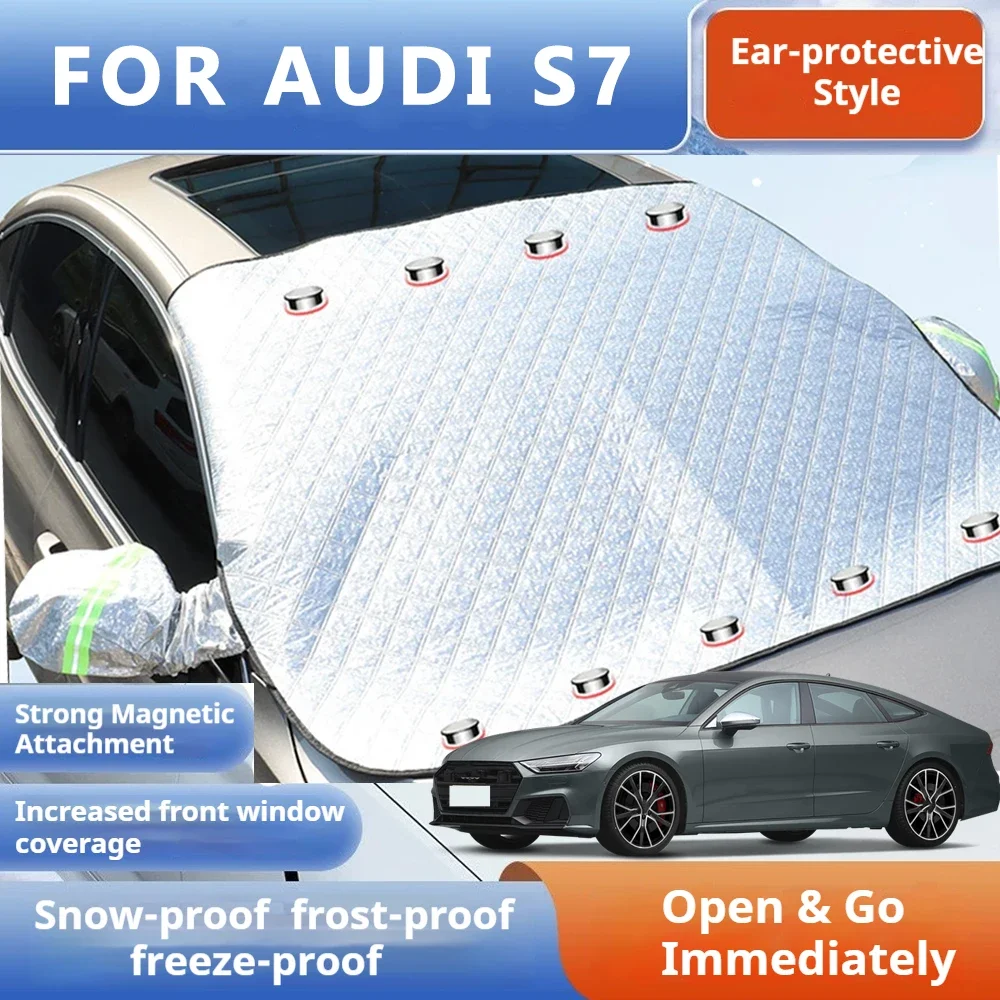 

Thickened Car Now Sunshade Windshield Cover With 5/9 Magnets UV Protection Anti Snow Sunlight For Front Windsh For AUDI S7