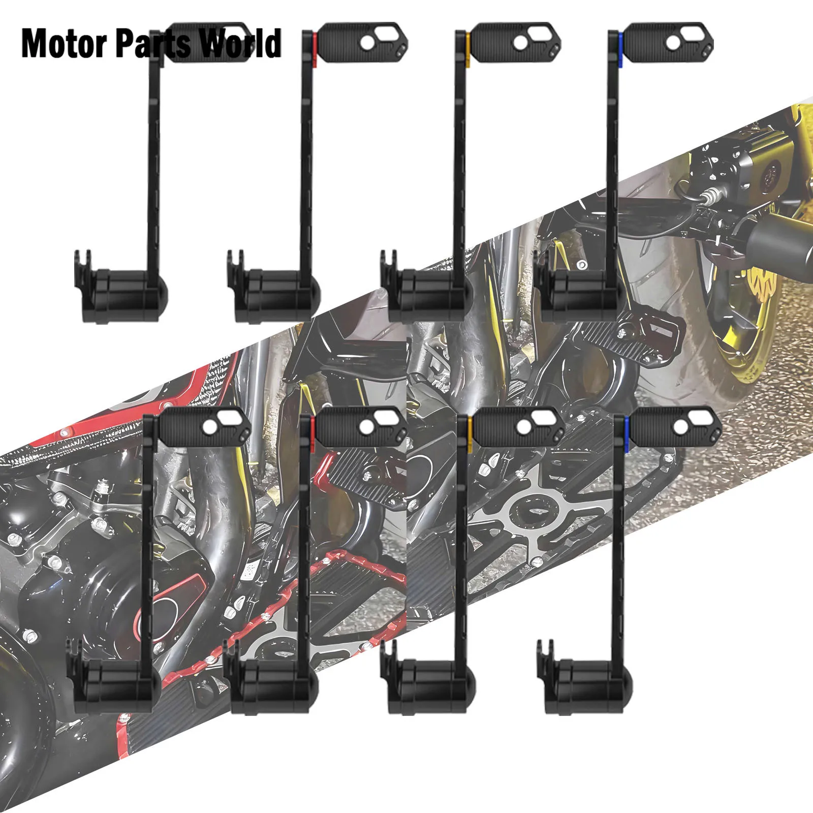 

Motocycle Brake Arm Lever Peg Pedal Kit Footrests Shift For Harley Touring Road King Street Electra Glide 2008-2013 2014-2025