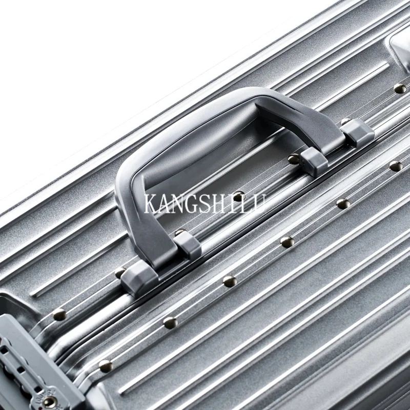 KANGSHILU Aluminum Magnesium Alloy Cabin Suitcase Offers With Wheels travel suitcases large Size Luggage new in Carry-on