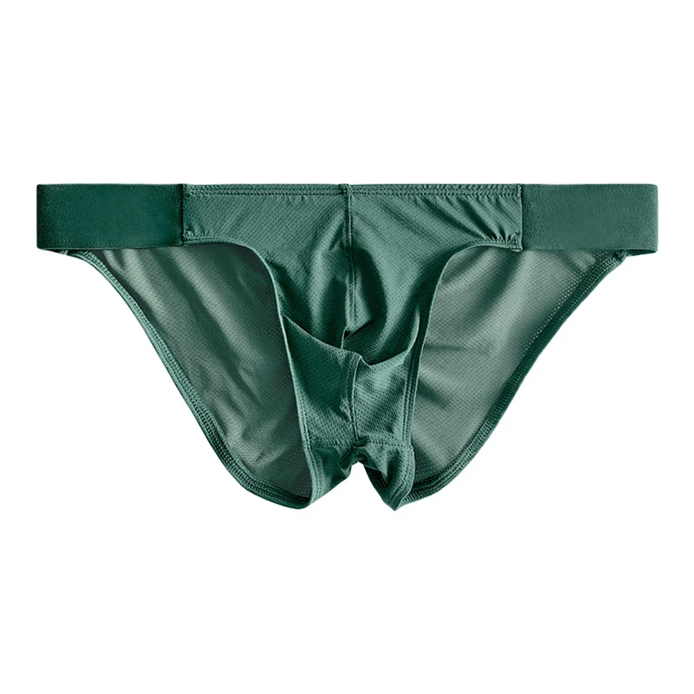 

Mens Ice Silk Solid Color Briefs Mesh Men's Panties Sexy Elasticity Sissy Basic Simple Comfortable Sexy Lingerie Underpants Men