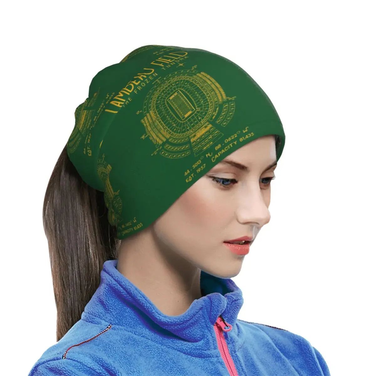 Green Bay Packers Lambeau Field Stadium Bandana Neck Gaiter Wrap Scarf Outdoor Sports Cycling Scarf Unisex Adult Washable