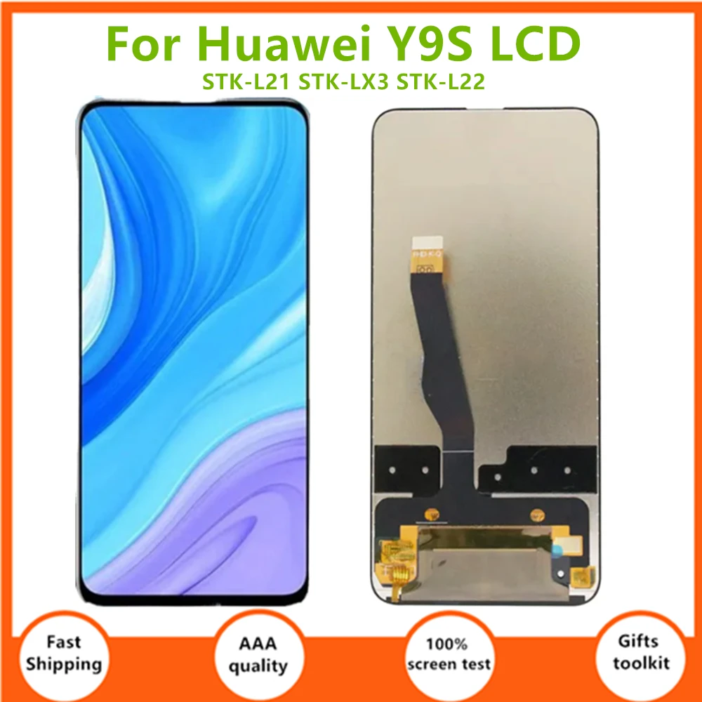 

ЖК-дисплей 6,59 ''для Huawei Y9S с рамкой, дигитайзер в сборе, сенсорный дисплей для замены для Huawei Y9 s, STK-L21