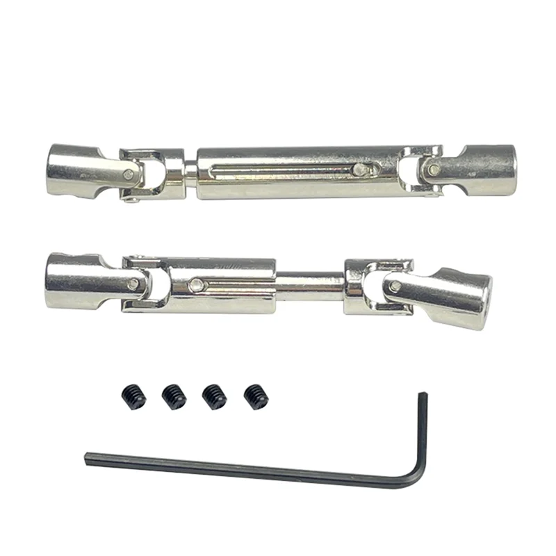 B49B-2szt LD-P06 Metalowy wał napędowy wał napędowy CVD do LDRC LD-P06 LD P06 Unimog 1/12 RC Truck Car Upgrade Parts Accessories