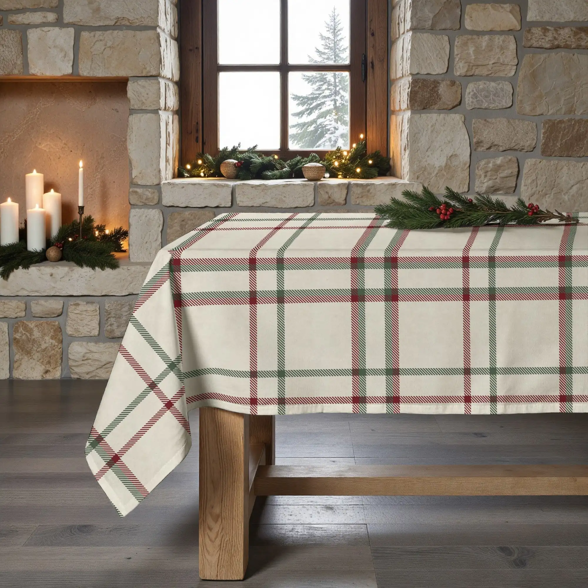 Mantel BL Belum Resinado Antimanchas Navidad Cuadros
