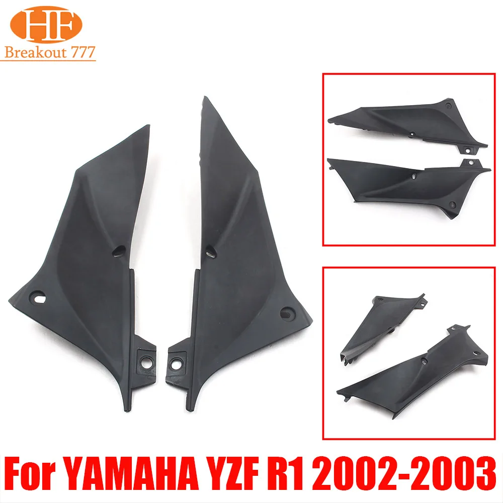 

Motorcycle Accessories Left Right Side Frame Mid Cover Panel Fairing Cowl Black For YAMAHA YZF R1 2002 2003