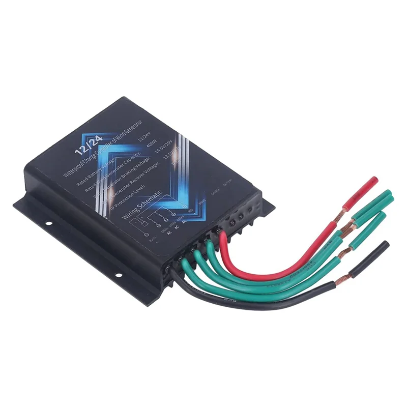 Controlador de carga de turbina eólica, 400W, 12V, 24V, Mini controlador de generador de viento, IP67, resistente al agua