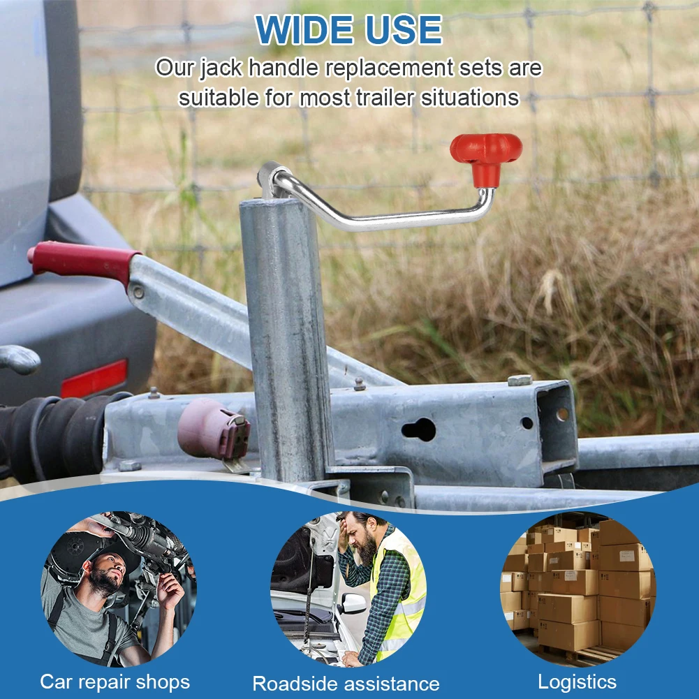 

2 шт. ручка ветрового домкрата поставляется с болтовыми гайками, прокладками, сменная верхняя ручка ветрового домкрата прицепа, сменная рукоятка домкрата прицепа