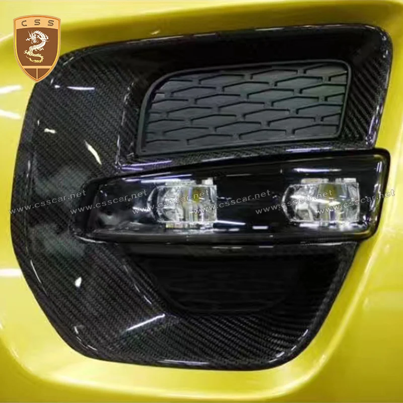 For Land Rover Range Rover Evoque 2012 2013 2014 2015 Car Front Bumper Air Vent Outlet Cover Trim Mesh Carbon Fiber Bodykits