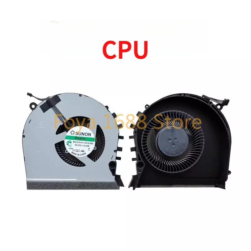 Laptop CPU GPU fan for HP Omen 17-CB TPN-C144 5 plus thin