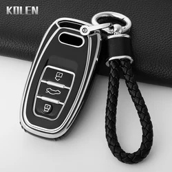 TPU Car Remote Key Case Cover Shell Fob For Audi A1 A3 8V A4 B8 B9 A5 A6 C7 A7 A8 Q3 Q5 Q7 S4 S6 S7 S8 R8 TT Accessories Keyless