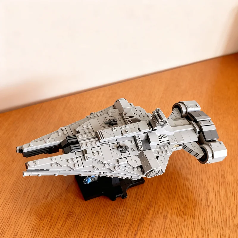 696pcs MOC Star Battle Arquitens-class Imperial Light Cruiser Midi Scale Model Building Blocks Architecture Christmas Gift Toy