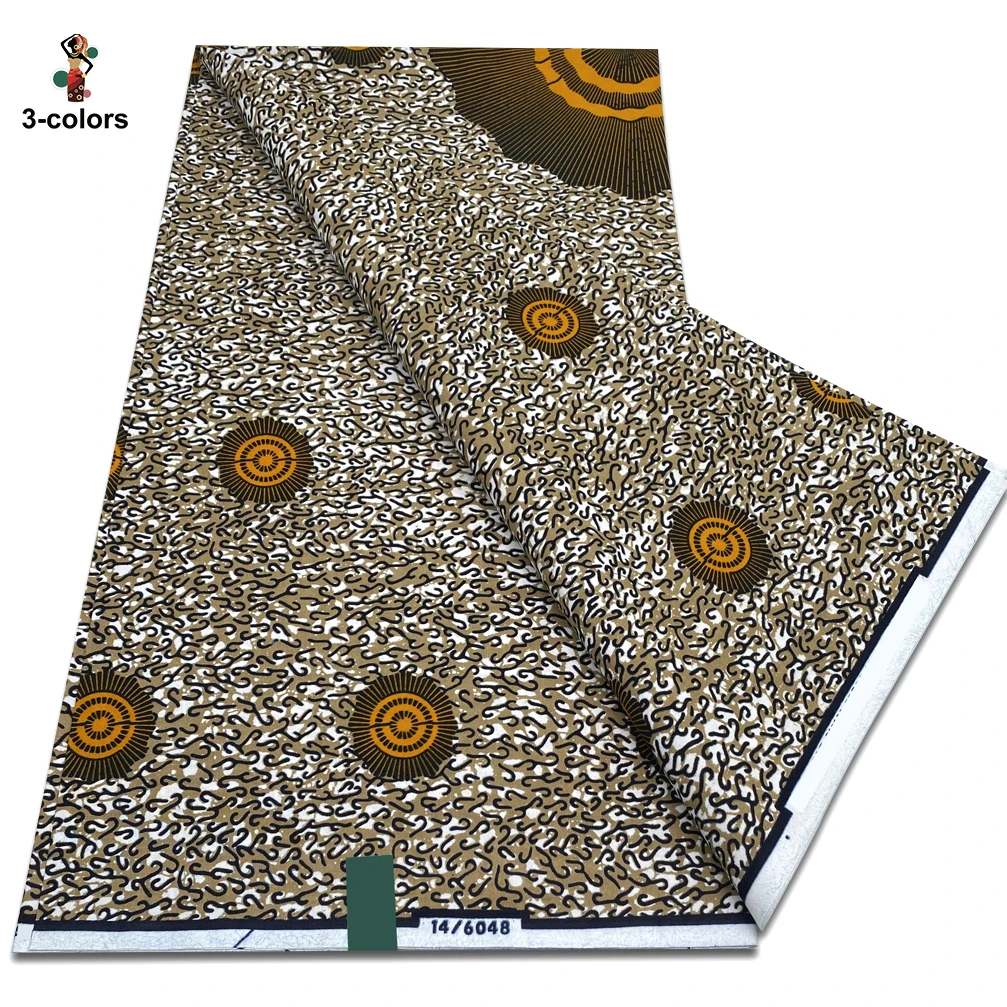 100% Cotton Dutch Hollandais 2026 Print Fabric High Quality Veritable Real Wax Guaranteed African Wax Tissu Dutch Pagne 6 Yards view 6