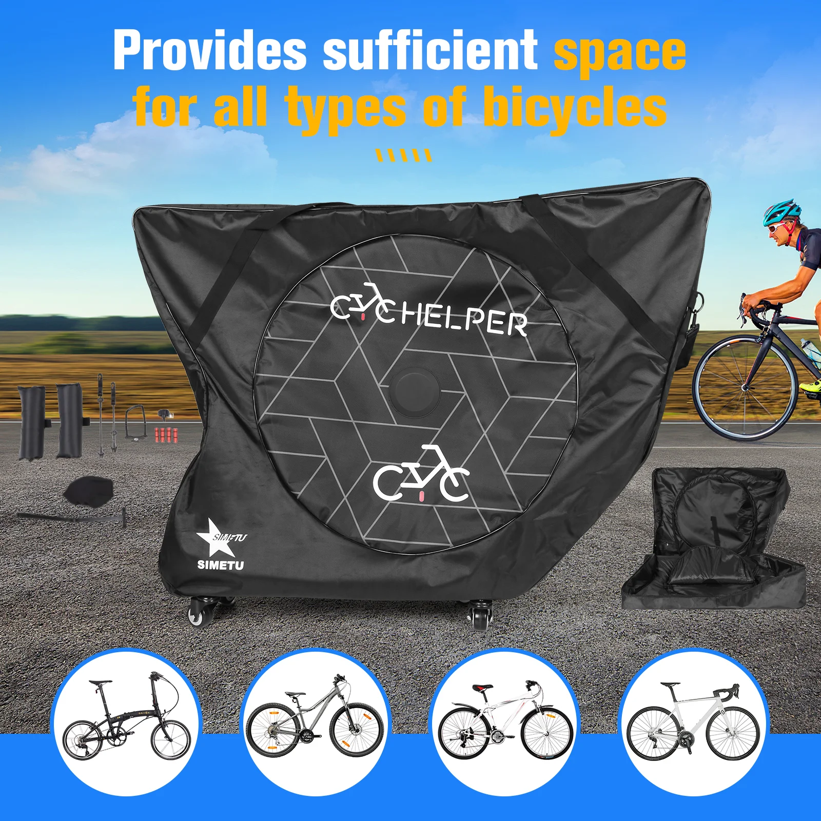 

Большой размер складной велосипед дорожная сумка велосипед портативный транспортный чехол для эндуро фрирайд скоростные дороги велосипедные аксессуары