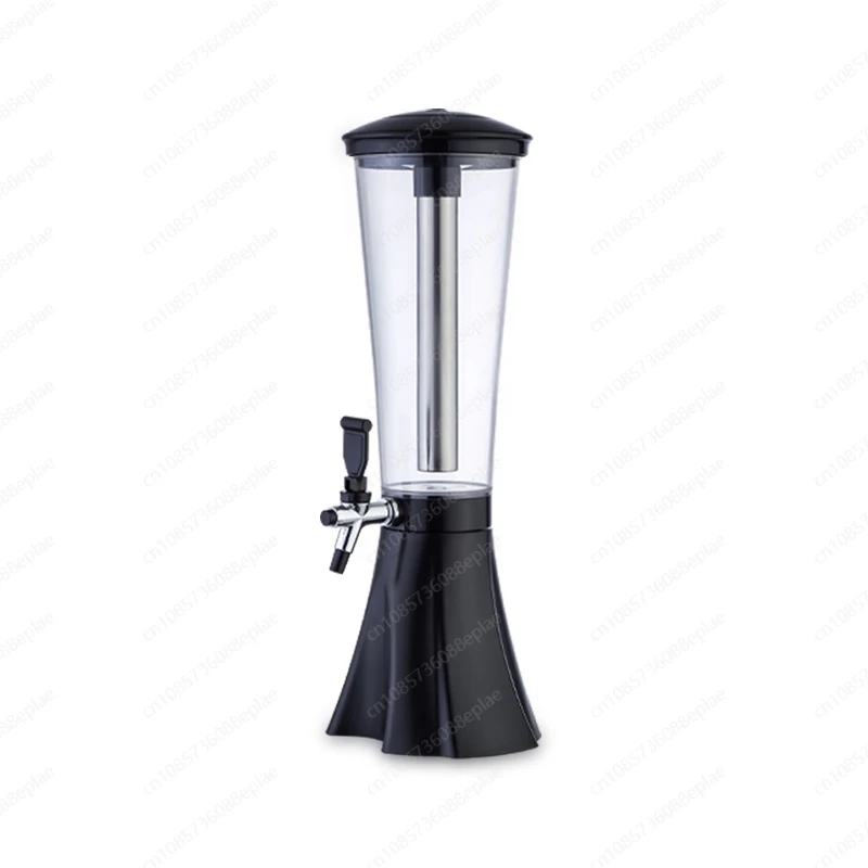 Ultimate 3L Drink Dispenser with Built-in Ice Tube, Keeps Juice Beer Liquor Chilled, Multi-Purpose Beverage Tower for Any Party