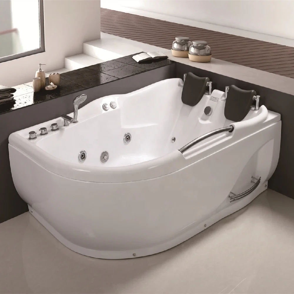 New Luxury ABS 2 Person Massage Jetted Spa Hot Bath Tubs White Bathtubs For Dubai