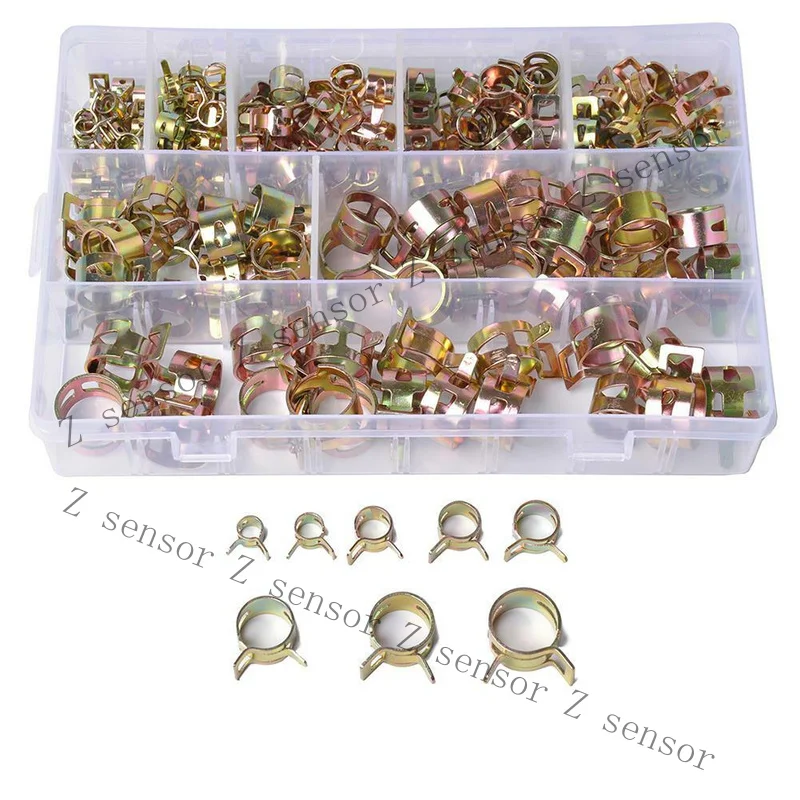 RRR+  Car Fuel Line Hose Clip Water Pipe Air Tube Clamp Fastener Assortment Kit 160PCS