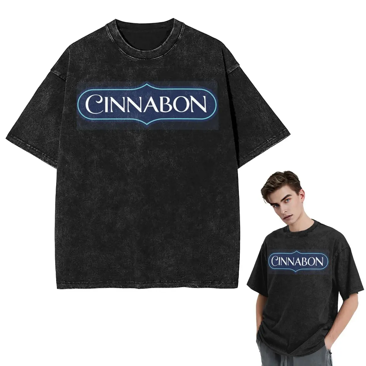 

Уличная одежда, футболки Cinnabon Resto, потертая футболка с коротким рукавом, футболка в стиле хип-хоп, топы, футболки для мужчин и женщин