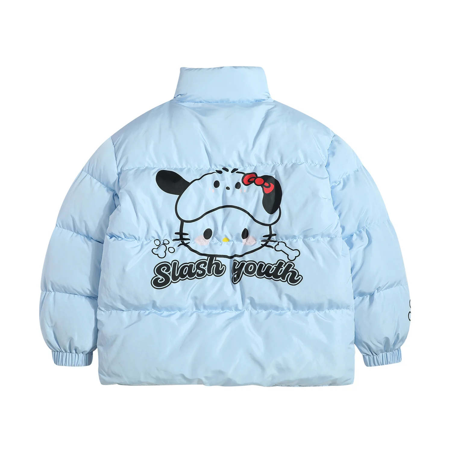 Winter Preppy Hello Kitty Kawaii Goth Sweet Street Cotton Coat Jacket Men and Women Rompe Trend New Style Loose Warm Bread Coat