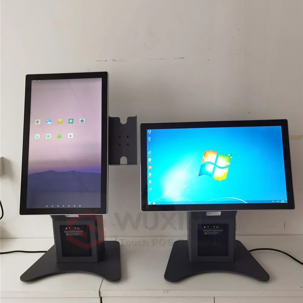 سطح المكتب غير المراقبة اللمس التلقائي للوجبات السريعة الطلب الذاتي الدفع Pos محطة كشك الخدمة الذاتية 21.5 بوصة مطعم #3