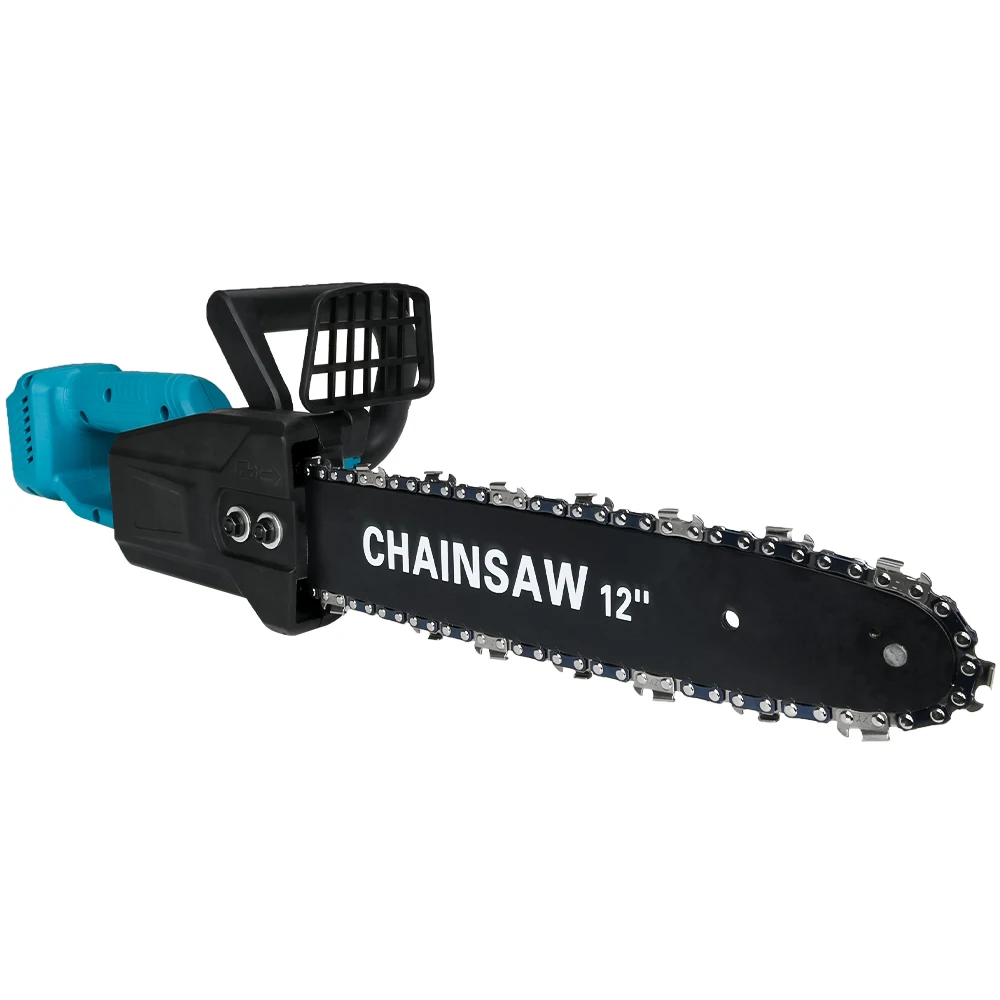 18V Cordless Electric Chainsaw 12 Inch  Brushless Motor Chainsaw Quiet Cutting Power for Tree Felling Storm Clean-Up Pruning