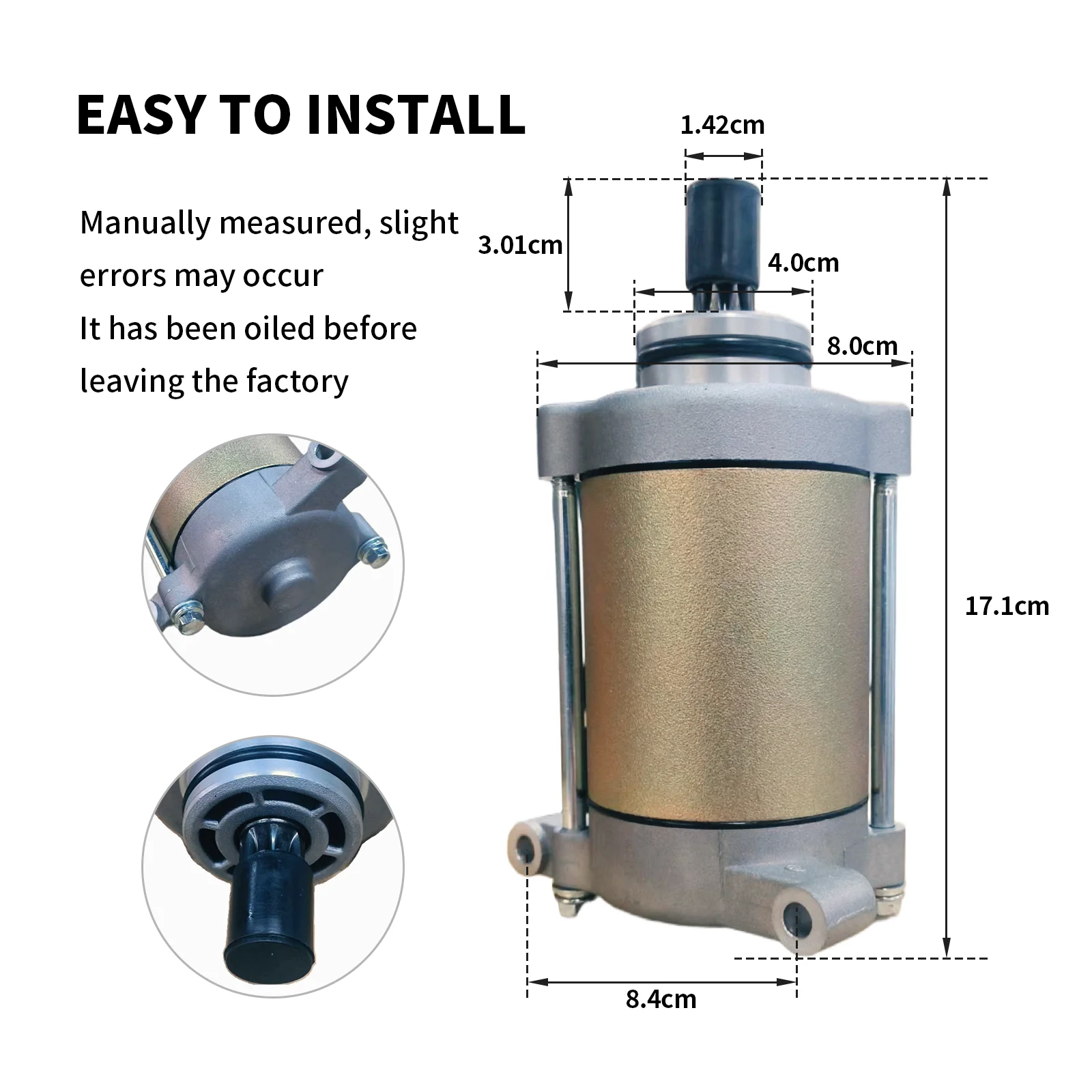0180-091100-0010 محرك بداية متوافق مع CF Moto CF188 CF500 X5 X6 Z6 Linhai ATV 500D M550 M550L Quad Atv