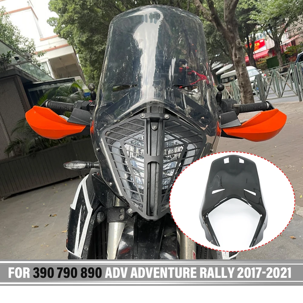 

For 390ADV 790ADV 890 ADV Adventure Rally 2017-2022 Motorcycle Double Bubble Acrylic Rally Windshield Windscreen Visor Viser