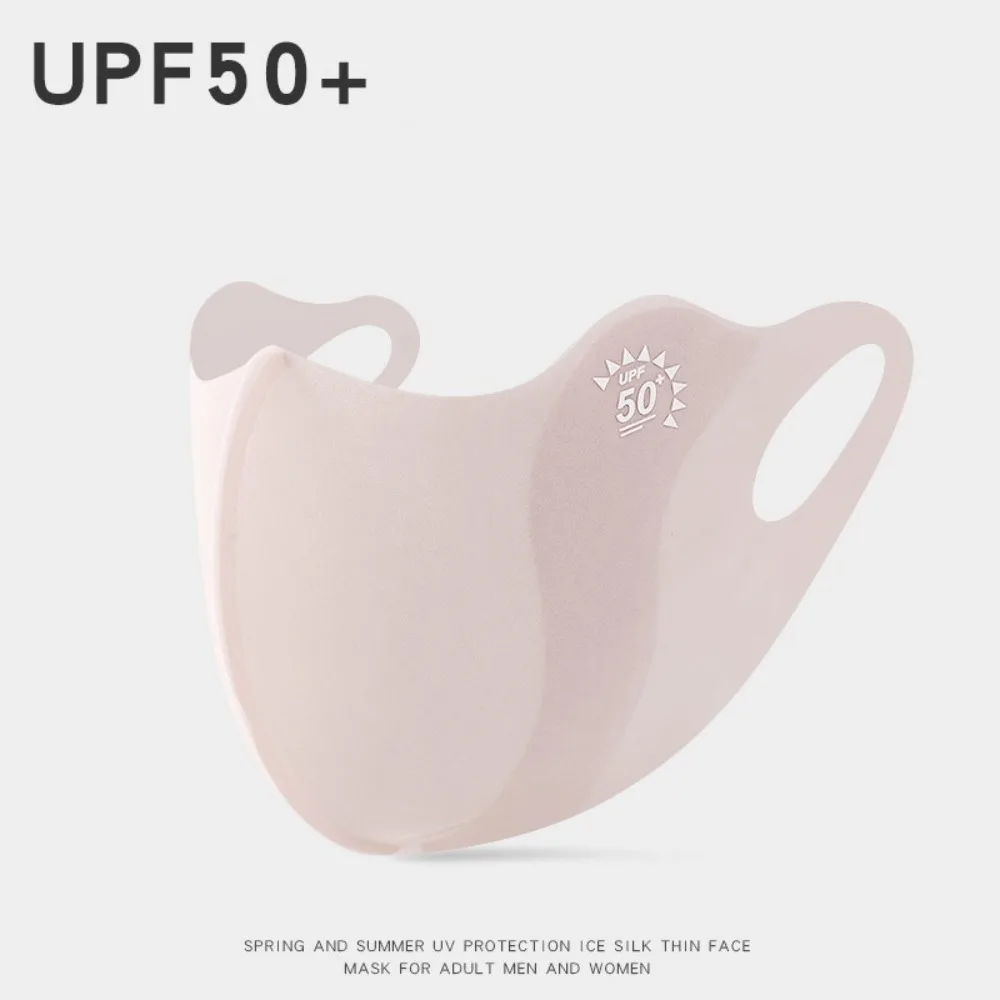 New Breathable Ice Silk Mask Washable Anti-UV Riding Face Mask Dustproof Face Veil Unisex