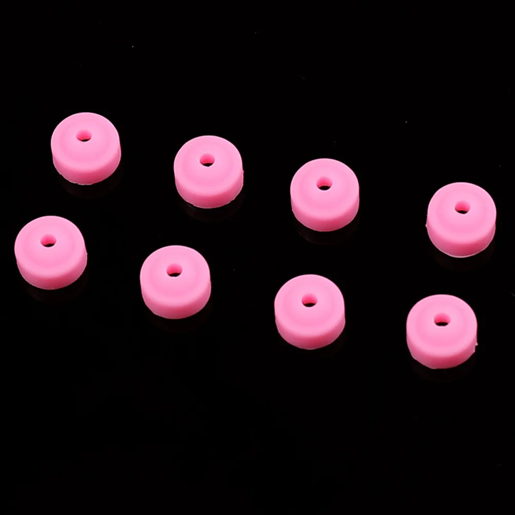 20 قطعة مسمار الحفر مجمع الغبار سيليكون يغطي للأظافر الاكريليك الكهربائية مسمار غطاء المجلد مانيكير أداة رأس مطحنة درع #5