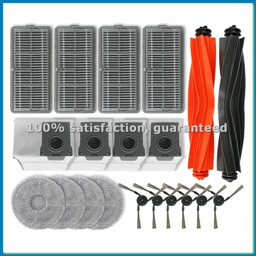 

Запасные части для робота-пылесоса X40 Pro Ultra: основная и боковые щетки, HEPA-фильтр, салфетки для влажной уборки, мешки для сбора пыли - A73M