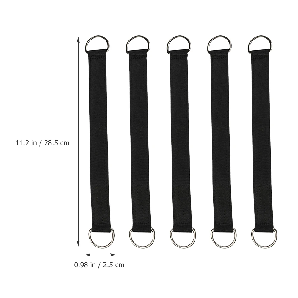5pcs 스윙 스트랩 나무에 대 한 헤비 듀티 해먹 스트랩 야외 튼튼한 폴리 에스터 Carabiner 쉬운 설치 캠핑 하이킹 피크닉 사용