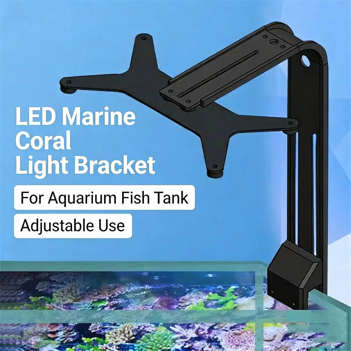 Aquarium-Lichtmontagearm-Halterung Kompatibel mit AI Hydra 26 32 52 64 und Radion XR15 XR30 G4 G5 Marine Riff Aquarium – Detail 2