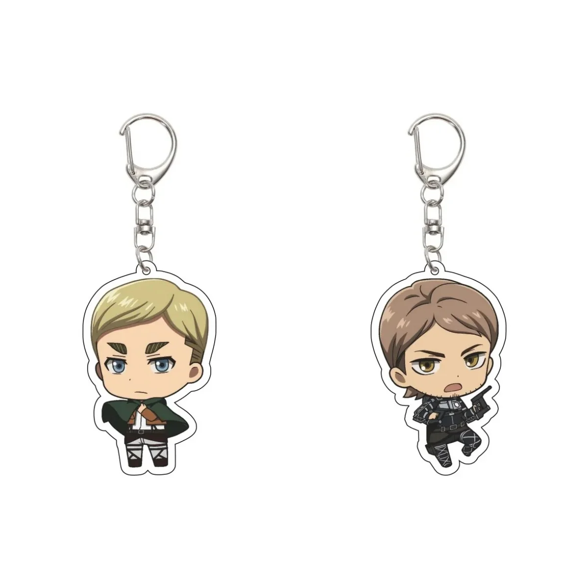 Новый-Шарм-Аниме-Титан-6-СМ-Брелок-Эрен-Йегер-Микаса-Акерман-Армин-Арлерт-Брелок-Акриловая-Модель-Тарелка-Рождественские-Подарки