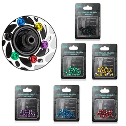 12PCS Mountain Bicycle Disc Brake Torx Bolts T25 Torx M5x9mm MTB Bike Alloy Steel Disc Brake Fixing Screws