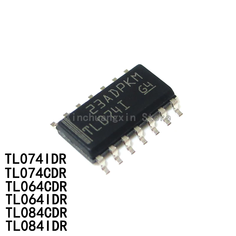 5PCS/Lot TL074IDR TL074C TL064I TL064CDR TL084I TL084C SOP-14 FET Input Quad Operational Amplifier IC Chip