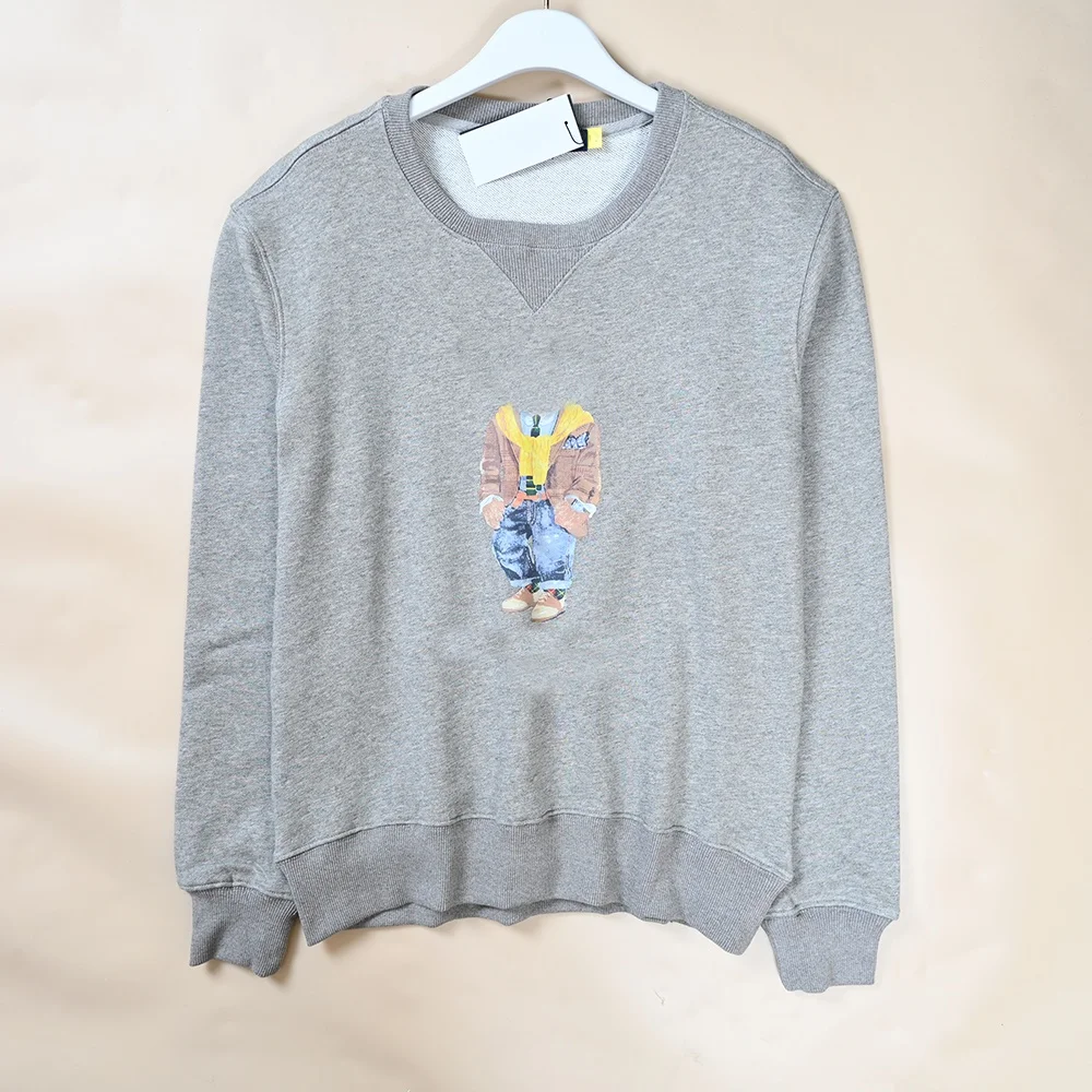 

Мужская хлопковая толстовка с капюшоном, повседневная, круглая горловина, новая коллекция весна-осень, с мультяшным принтом, комфортная