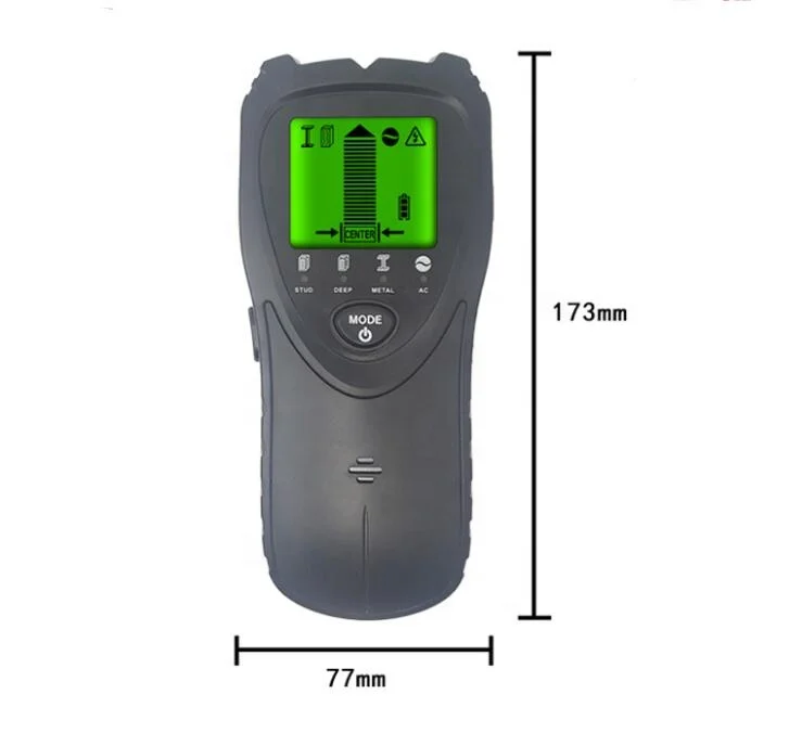 4-in-1 Multi-functional Detector, with LCD Screen Backlight Display Stud Finder Sensor Wall Center Scanner