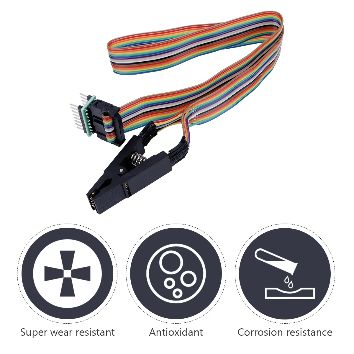 Sop16 Flash Ic Test Clip Online Programming Socket for Burner USB Programmer Module No Desoldering Required High Reliability