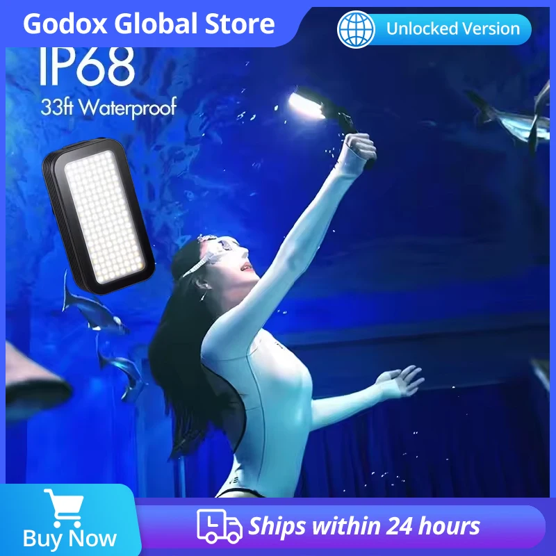 

Godox WL8P 2700K-8500K Color Adjust Waterproof LED Video Light 2900mAh 96 CRI 97 TLCI APP Control for Sony Canon DSLR Flash