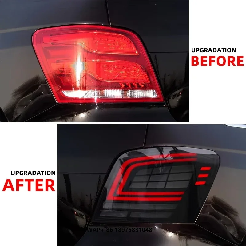 

for-MercedesBenz GLK-Class GLK260 200 300 Tail Light 2007-2015 Upgrade LED Taillights Turn Signal Indictor Rear Lights