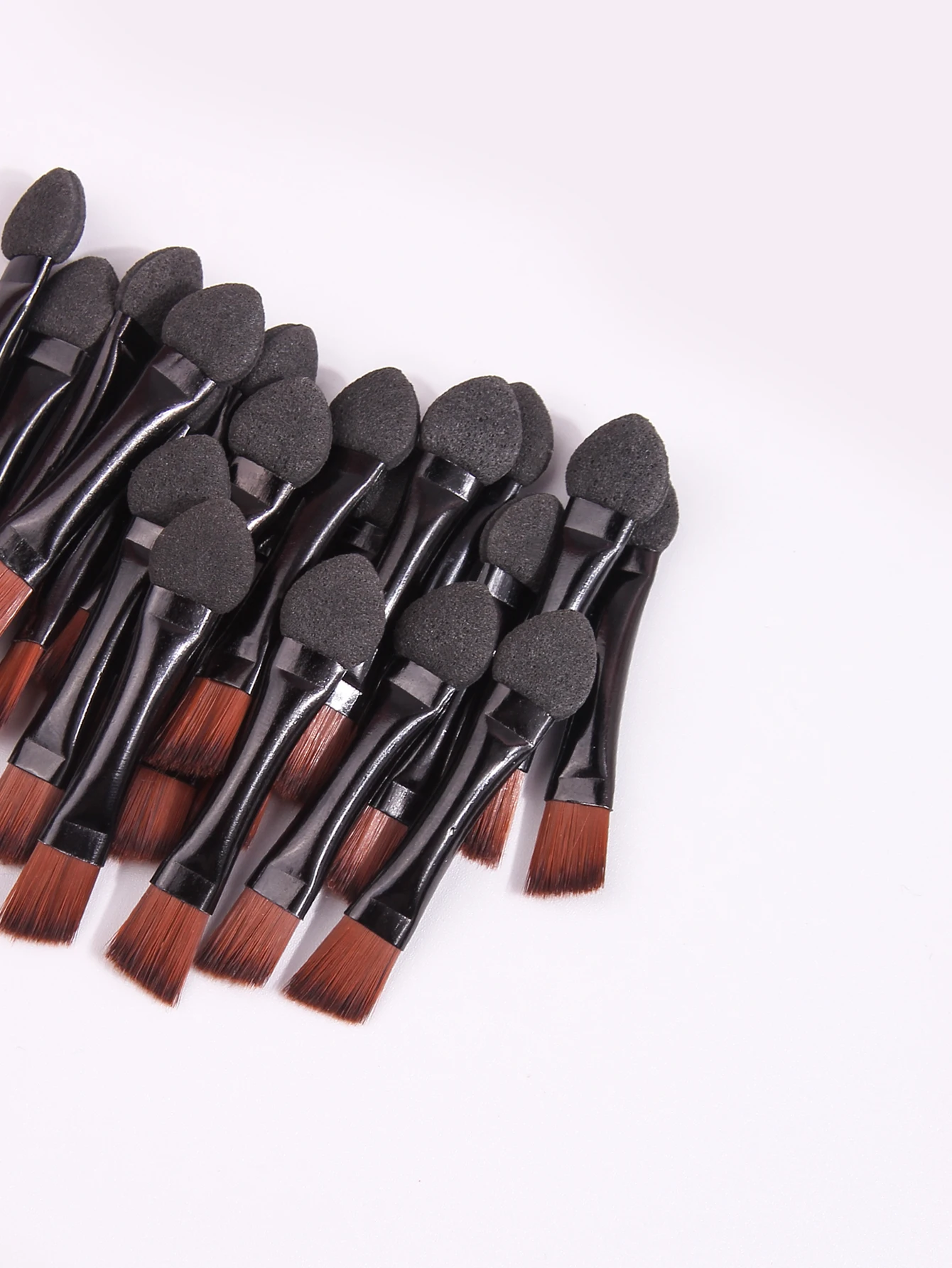 20 Pcs Dual Ended Eyebrow Brush Set Double Ended Sponge Head Eye Shadow Brush Eye Makeup Brushes for Eye Shadow Palette