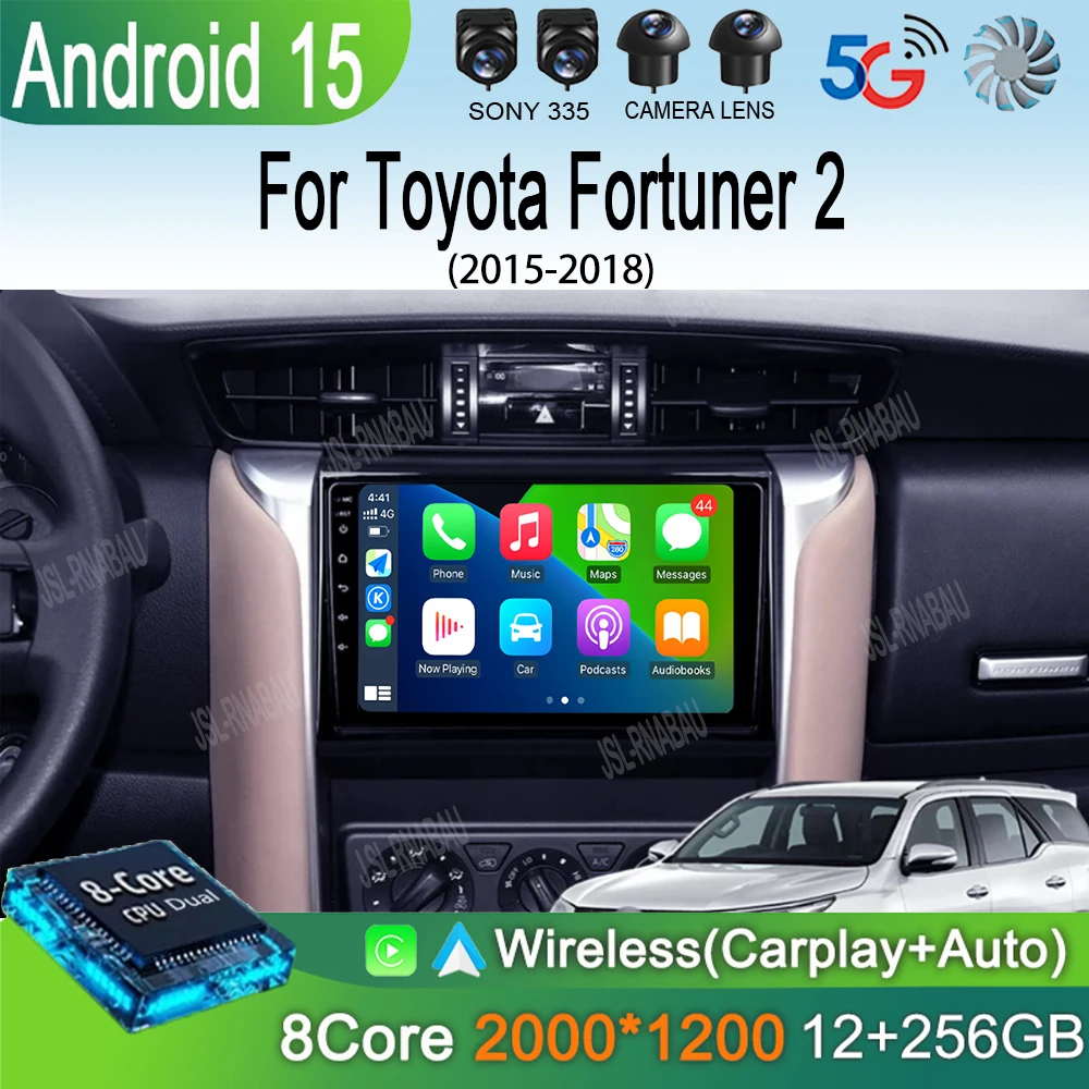 

Android 15 Car Radio For Toyota Fortuner 2 2015 2016 2017 2018 Multimedia Video Player GPS NAVI Carplay Car Drive