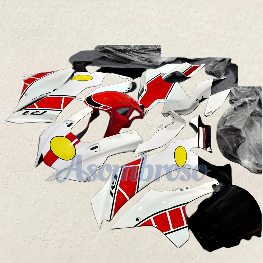 Style Fairing Kit ﻿for Yamaha YZF R1 2020 2021 2022 2023 YZFR1 20 21 22 23 YZF-R1 red white Bodywork set